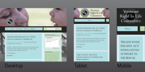 Vermont Right to Life - Responsive design