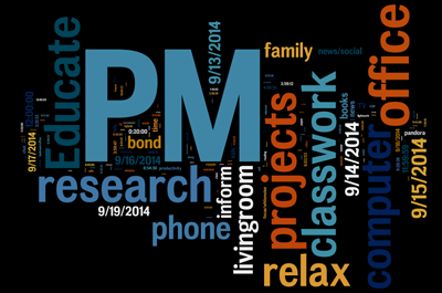 Media Diary Data Word Cloud