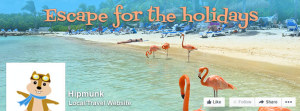 Escape-for-the-Holidays Facebook campaign for Hipmunk