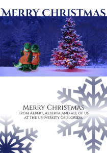 Merry Christmas from Albert, Alberta and all at the University of Florida