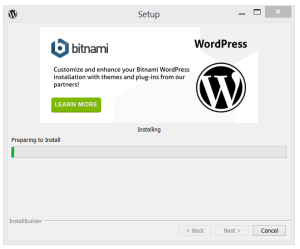 Bitnami's WordPress Installing