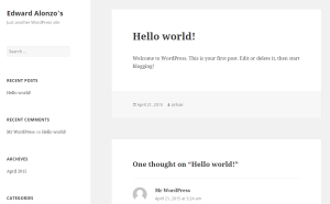 Your WordPress install