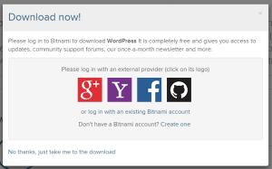 Bitnami social login