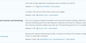 Security plugin list