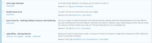 Security plugin list