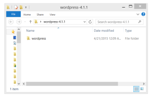 wordpress folder in wordpress folder