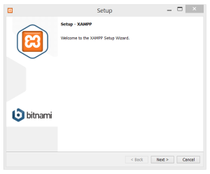 Xampp Setup Start screen