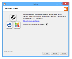 Bitnami for Xampp info screen