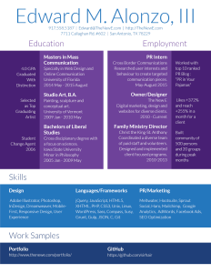 Edward Alonzo Resume Click for PDF
