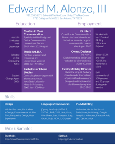 Edward Alonzo Resume Click for PDF